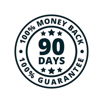 90 Days 100% Money Back Guarantee